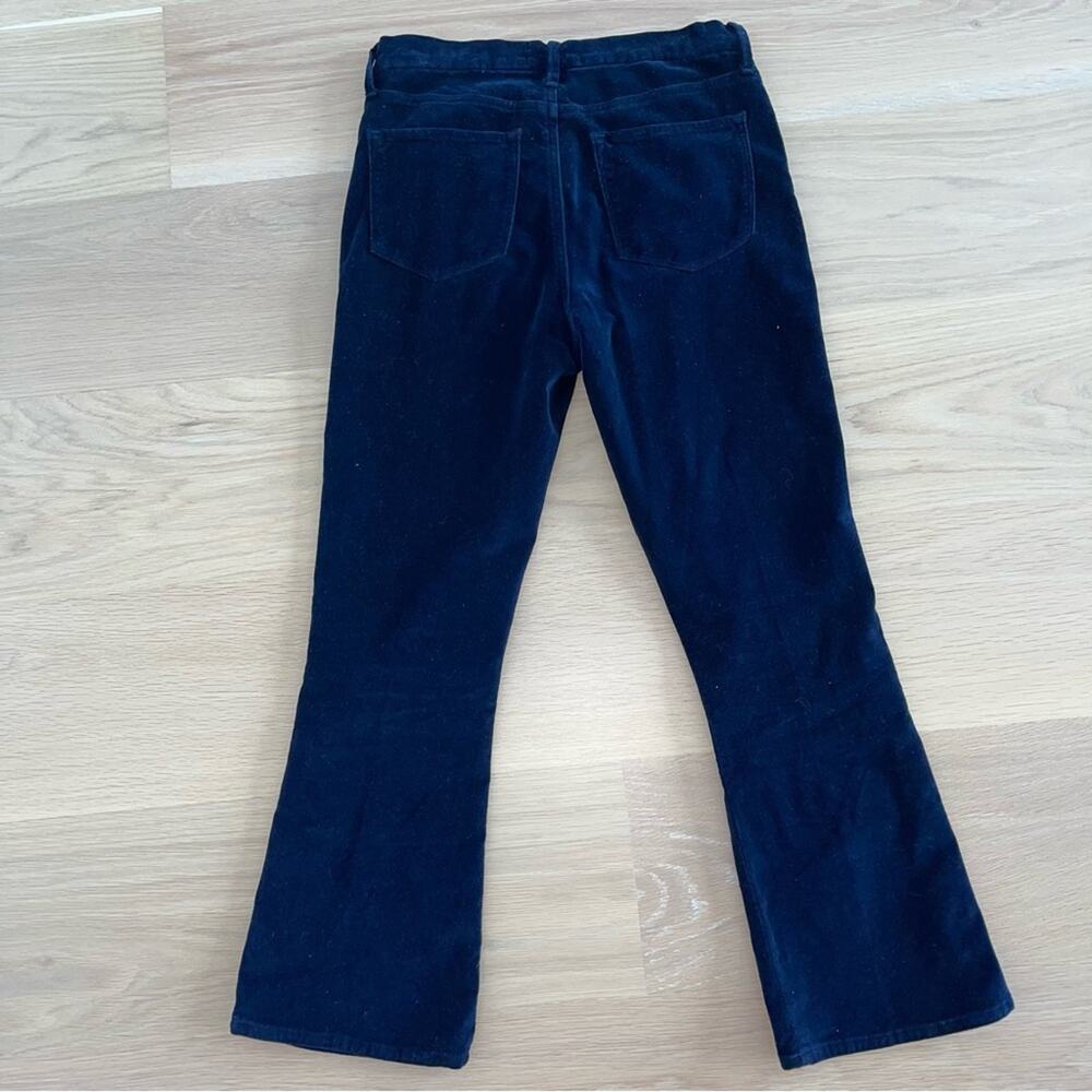 Frame Denim Le Crop Mini Boot Blue Velvet 26 - Picture 5 of 9